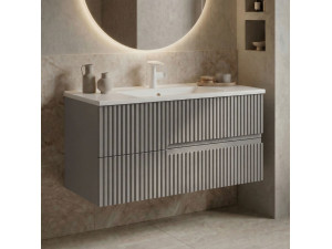 Móvel para lavatório «Moonlight 90 v2» - 91 x 51 x 51 cm - Matte Mink 2