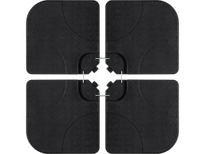 Base para guarda-sol 4 placas ponderadas até 3 x 3 - 52L - Preto 2
