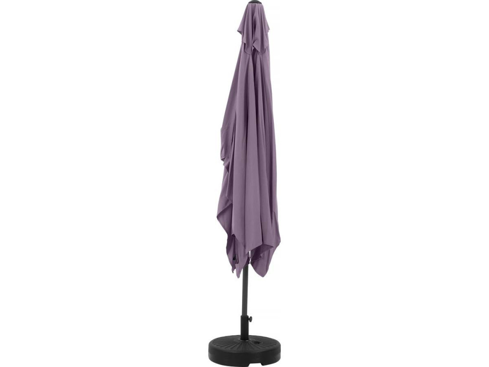 Guarda-sol de jardim "Sol 2" - Retângulo - 2 x 3 m - Roxo + Ladrilhos de lastro incluídos