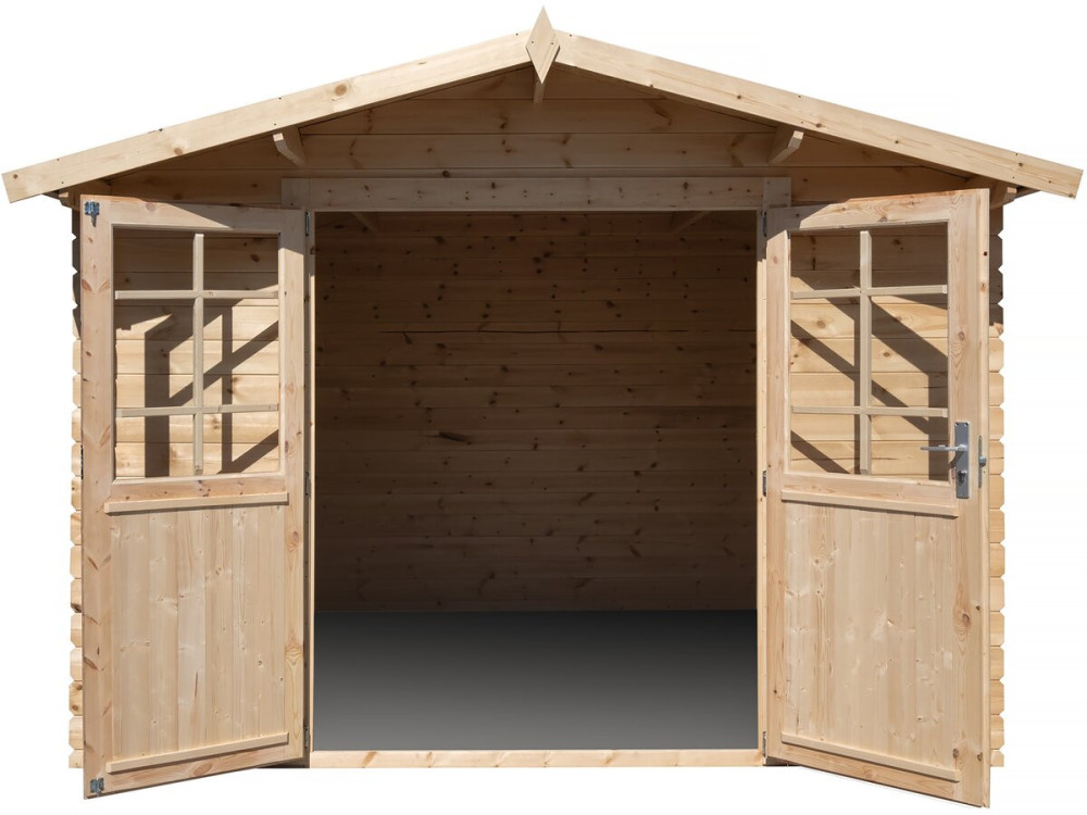 Casinha de jardim em madeira 9,4 m² "Lys" - 320 x 298 x 225 cm - 28 mm