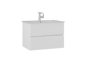 Móvel para lavatório «Moonlight 70 v2» - 71 x 51 x 51 cm - Branco mate