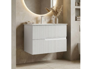 Móvel para lavatório «Moonlight 70 v2» - 71 x 51 x 51 cm - Branco mate 2