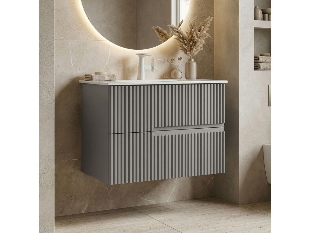 Móvel para lavatório «Moonlight 70 v2» - 71 x 51 x 51 cm - Matte Mink
