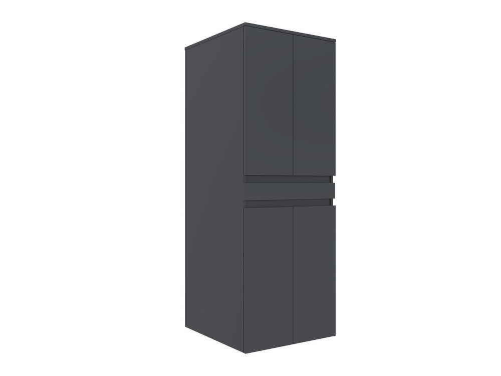 Móvel para máquina de lavar roupa «Neve 70» - 70 x 73 x 193 cm - Antracite mate