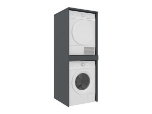 Móvel para máquina de lavar roupa «Linfa 70» - 70 x 73 x 193 cm - Antracite mate