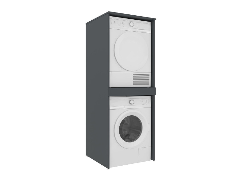 Móvel para máquina de lavar roupa «Linfa 70» - 70 x 73 x 193 cm - Antracite mate