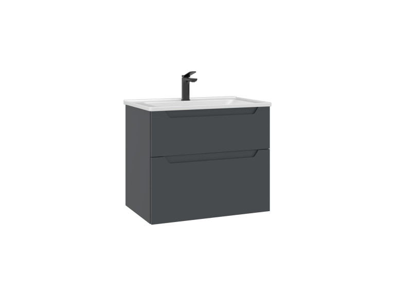 Móvel para lavatório «Messina 65 v2» - 65 x 45 x 55 cm - Antracite mate