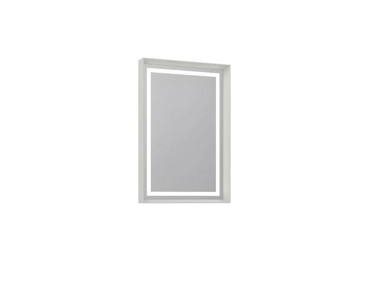 Espelho decorativo em madeira «Craft 60 x 90 v2» - 60 x 10 x 90 cm - Matte Cashmere