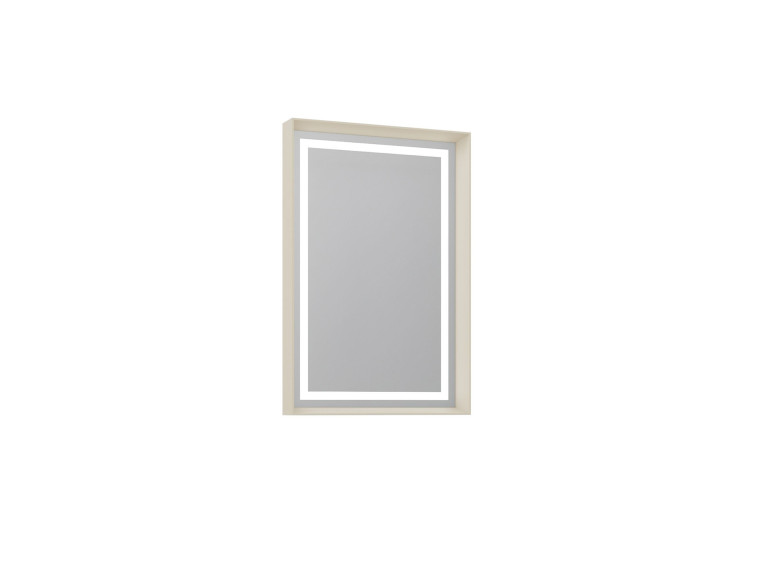 Espelho decorativo em madeira «Craft 60 x 90 v2» - 60 x 10 x 90 cm - Matte Mink
