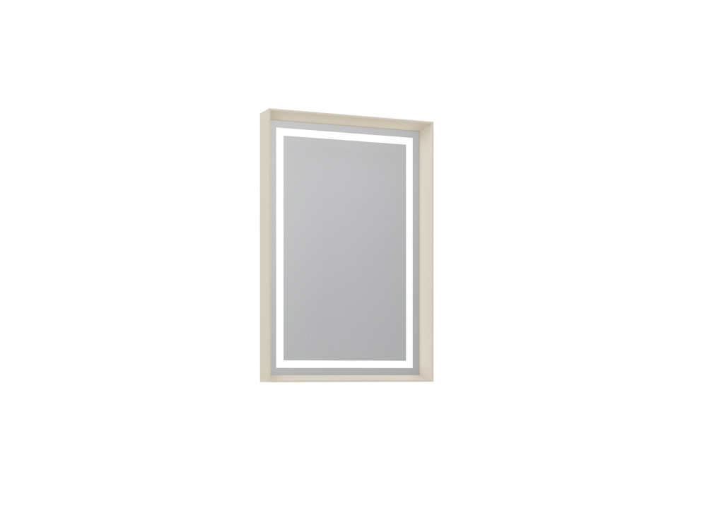 Espelho decorativo em madeira «Craft 60 x 90 v2» - 60 x 10 x 90 cm - Matte Mink