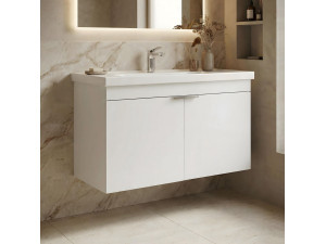 Móvel para lavatório «Desna 80» - 80 x 45 x 58 cm - Branco mate 2