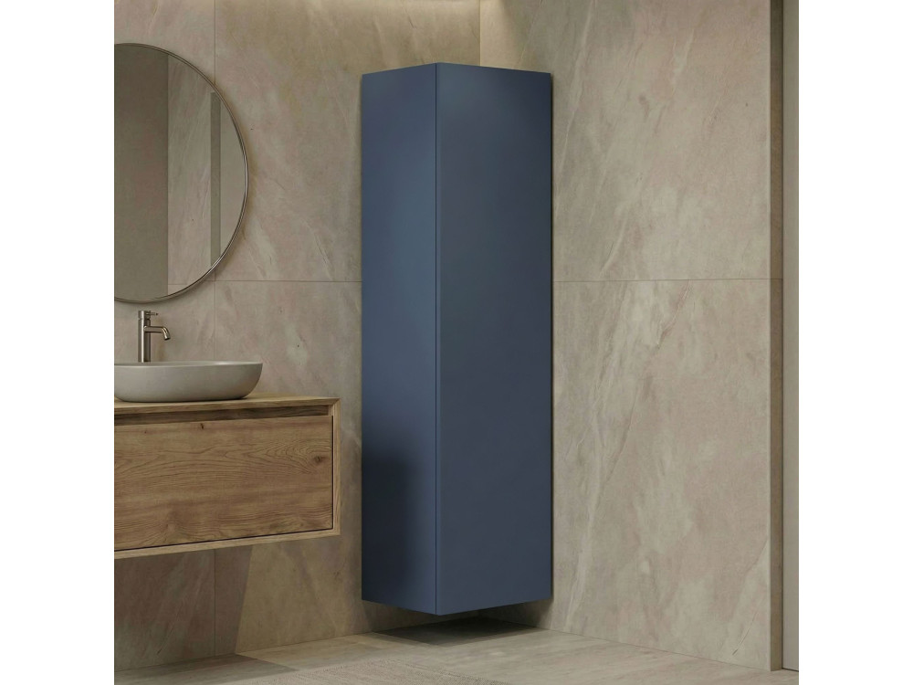 Armário de casa de banho «Ferla 30» - 30 x 25 x 100 cm - Azul Petróleo