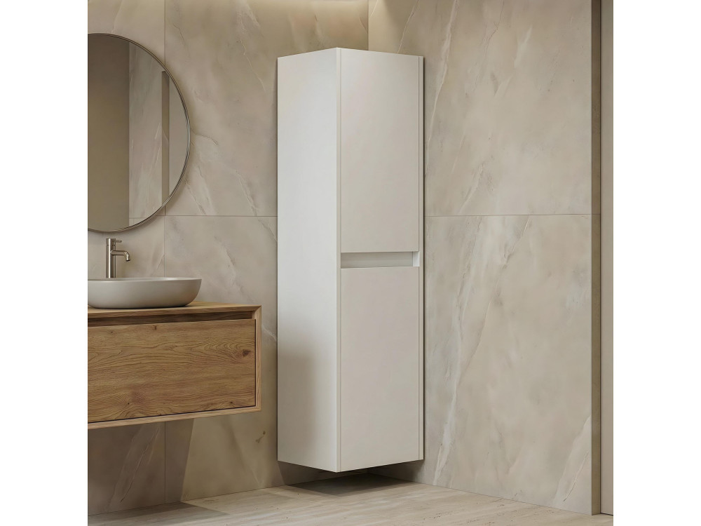 Armário de casa de banho «Arno 40» - 40 x 27 x 138 cm - Branco