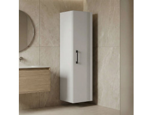 Armário de casa de banho «Bari 40» - 40 x 32 x 138 cm - Branco mate 2
