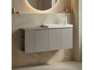 Móvel para lavatório «Ferla 110» - 110 x 22 x 45 cm - Matte Mink 2