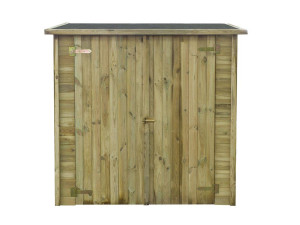 Abrigo de Jardim de Madeira para Encostar no Muro/Parede "Lipki" - 1.79 X 0.90 X 1 2