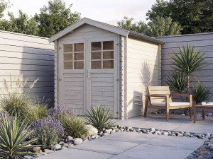 Barracão de jardim em madeira "Beaumont" - 4,48 m² - 223 x 201 cm - 28 mm 2