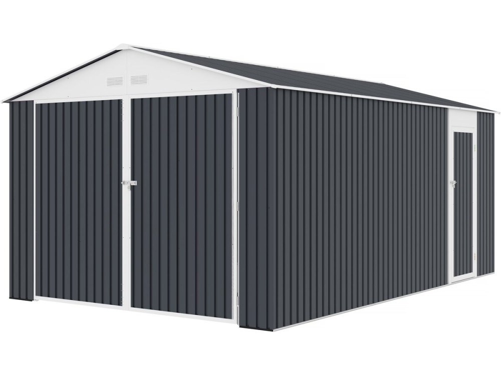 Garagem metálica "Houston" 15,36 m² - Antracite