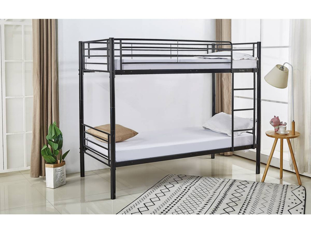 Beliche "ADAM" - 90 x 190 cm - Metal - Preto
