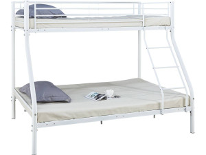 Beliche metálico "Leo" Molas box incluídas - 90/140 x 190 cm - Branco