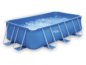 Piscina tubular retangular - LUDO 1 - 4 x 2 x 1 m - Filtragem de cartucho