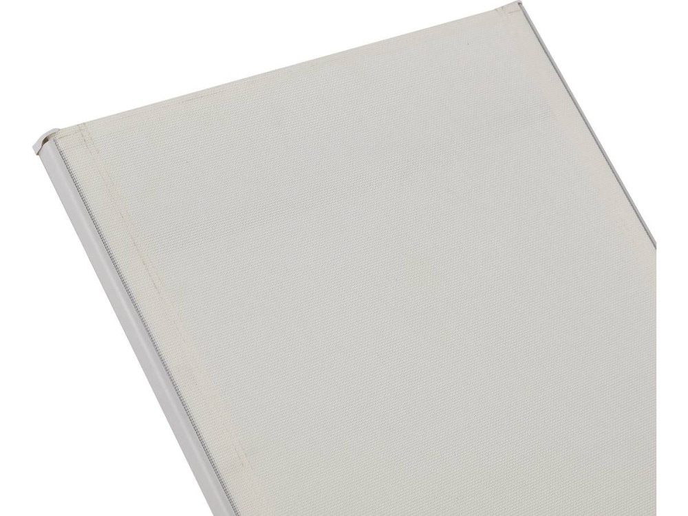 Conjunto de 2 espreguiçadeiras metálicas "Farniente" - Branco