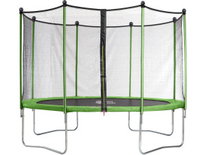 Trampolim "Yoopi" - Ø 4,25 m - com rede + escada + cobertura + kit de fixação 2