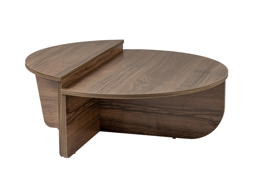 Mesa de centro em madeira "Orion" - 90 x 60 x 30 cm - Nogueira