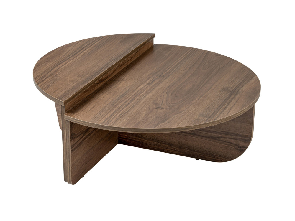 Mesa de centro em madeira "Orion" - 90 x 60 x 30 cm - Nogueira