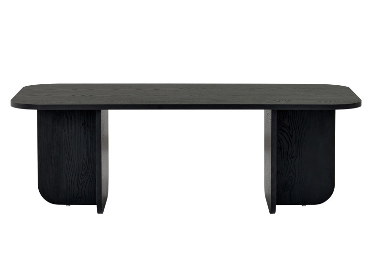 Mesa de centro de madeira "Akira" 120 x 60 x 41 cm - Madeira preta