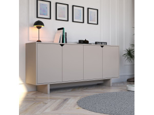 Aparador "Oz" em madeira - 180 x 40 x 81 cm - Bege 2