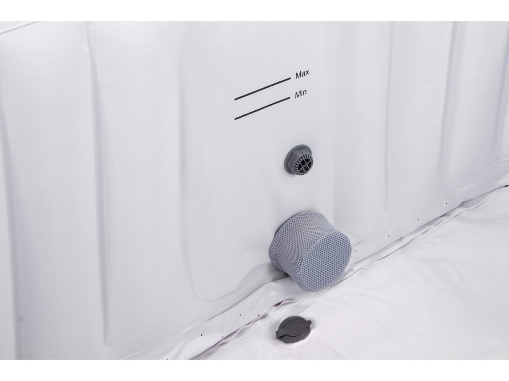 Spa inflável "RIVIERA" em PVC - 6 lugares - Cinza/branco