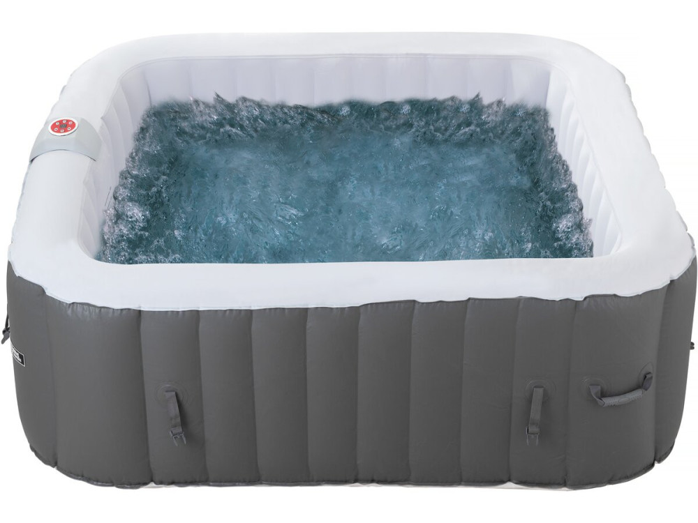 Spa inflável "RIVIERA" em PVC - 6 lugares - Cinza/branco
