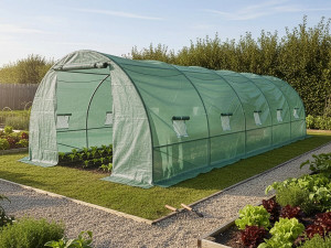 Estufa de jardim tipo túnel "Lys" - 24 m² - 140 g - Verde 2