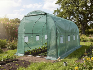 Estufa de jardim tipo túnel "Lys" - 9 m² - 130 g - Verde 2