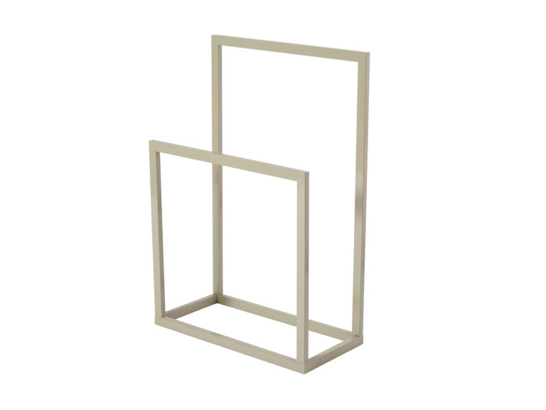 Toalheiro metálico "Gediz" - 25 x 60 x 90 cm - Taupe