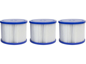 Conjunto de 3 cartuchos de filtração para spa inflável