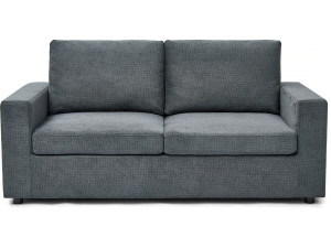 Sofá-cama convertível "Elena" Express em tecido - 3 lugares - Área para dormir de 140 cm - Cinza
