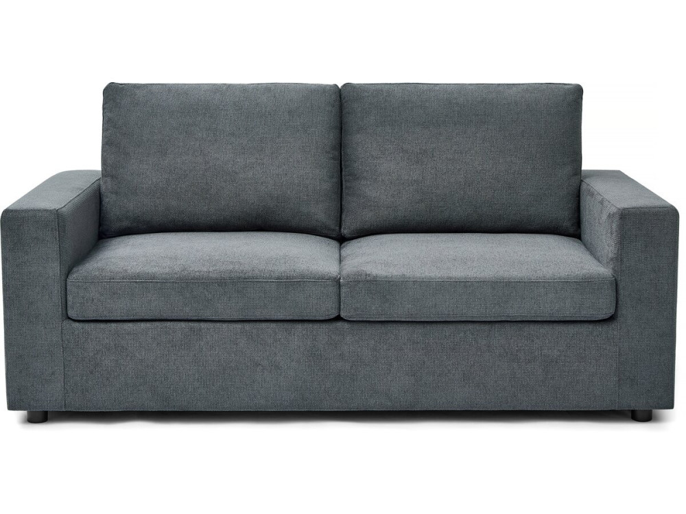 Sofá-cama convertível "Elena" Express em tecido - 3 lugares - Área para dormir de 140 cm - Cinza