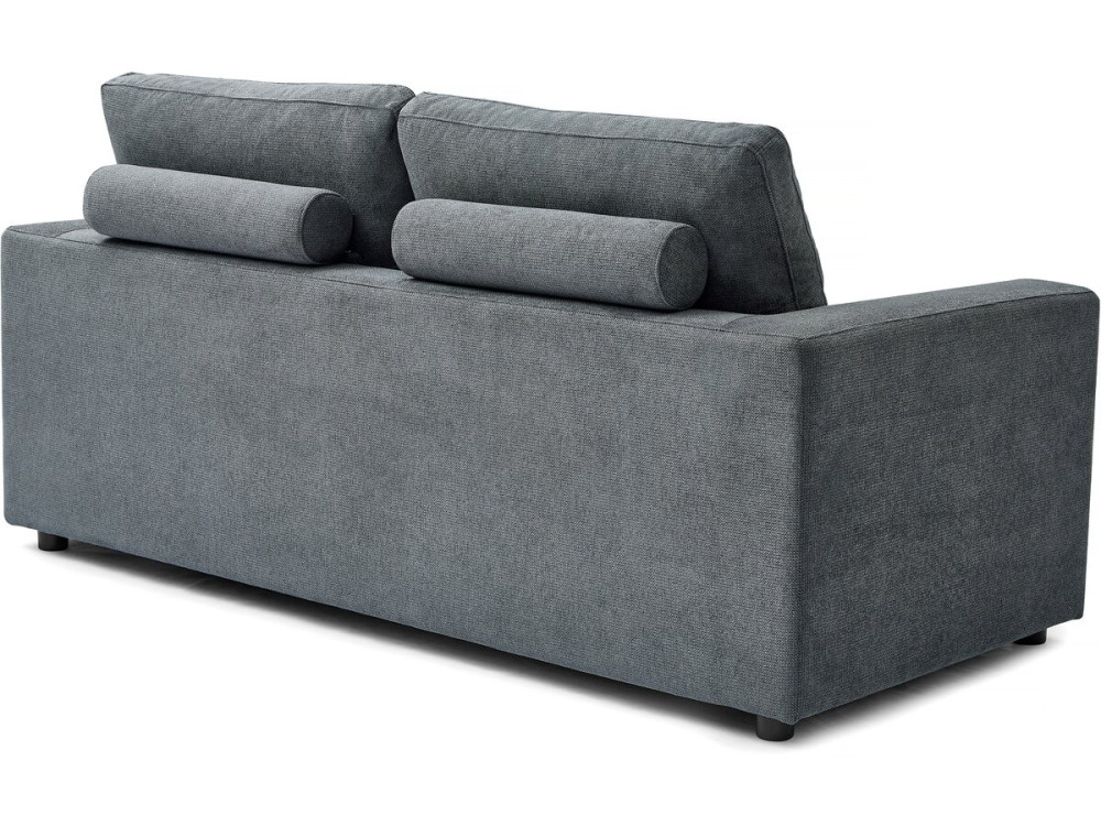 Sofá-cama convertível "Elena" Express em tecido - 3 lugares - Área para dormir de 140 cm - Cinza