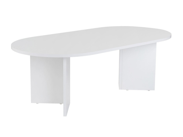 Mesa de centro de madeira "Sand" - 60 x 119 x 40 cm - Branca
