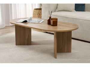 Mesa de centro de madeira "Sand" - 60 x 119 x 40 cm - Carvalho 2