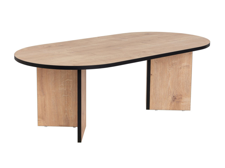 Mesa de centro de madeira "Sable" 119 x 60 x 40 cm - Carvalho safira