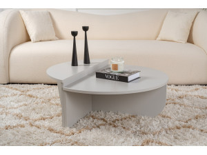 Mesa de centro de madeira "Orion" 90 x 60 x 30 cm - Cinzento 2
