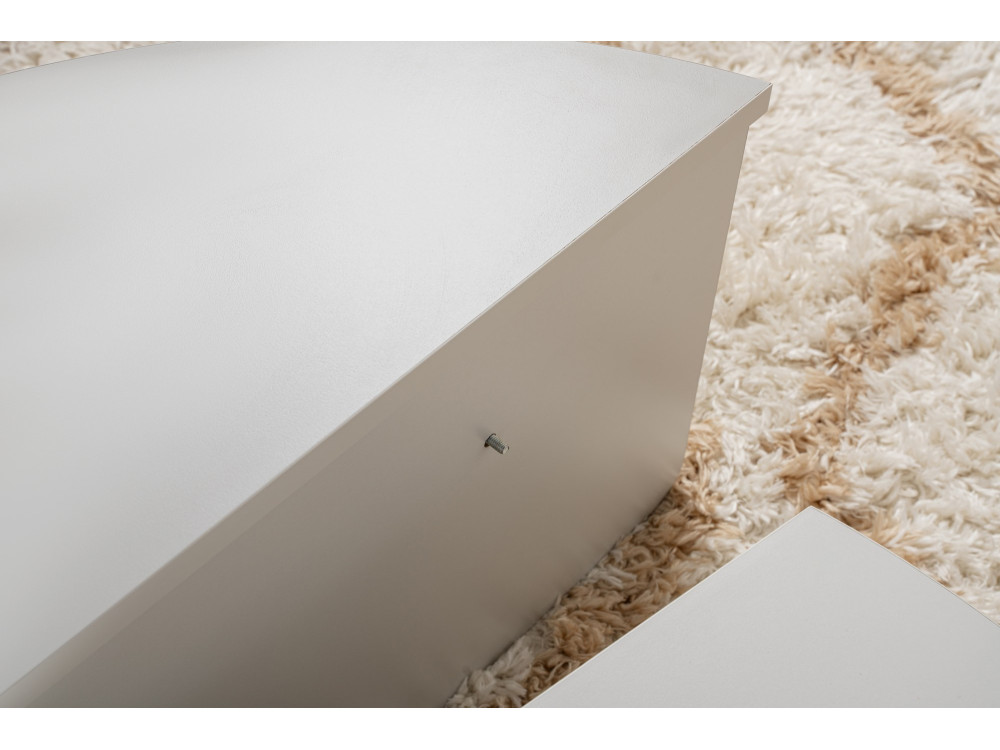Mesa de centro de madeira "Orion" 90 x 60 x 30 cm - Cinzento