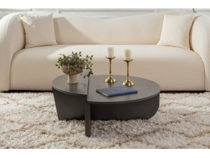 Mesa de centro de madeira "Orion" 90 x 60 x 30 cm - Antracite 2