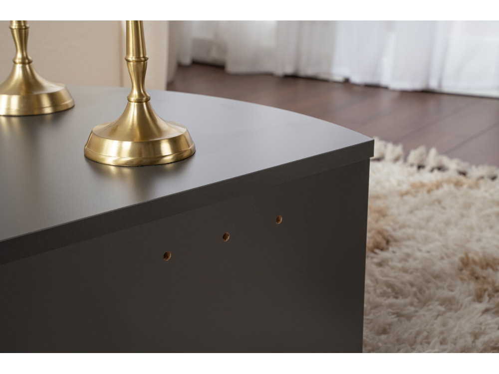 Mesa de centro de madeira "Orion" 90 x 60 x 30 cm - Antracite