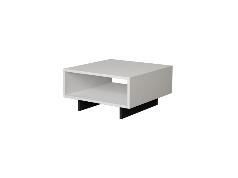 Mesa de centro de madeira "Hola" - 60 x 60 x 32 cm - Branco