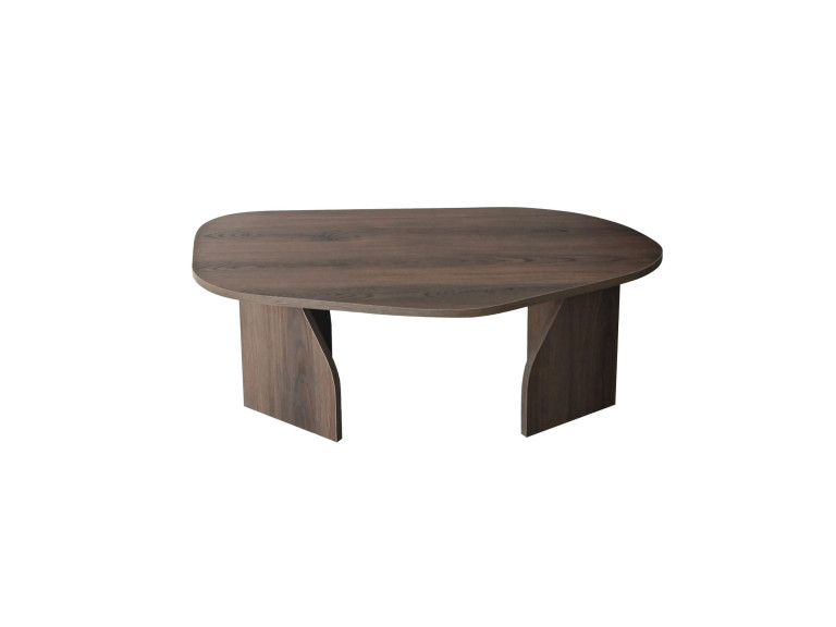 Mesa de centro de madeira "Rock" 100 x 60 x 35 cm - Nogueira