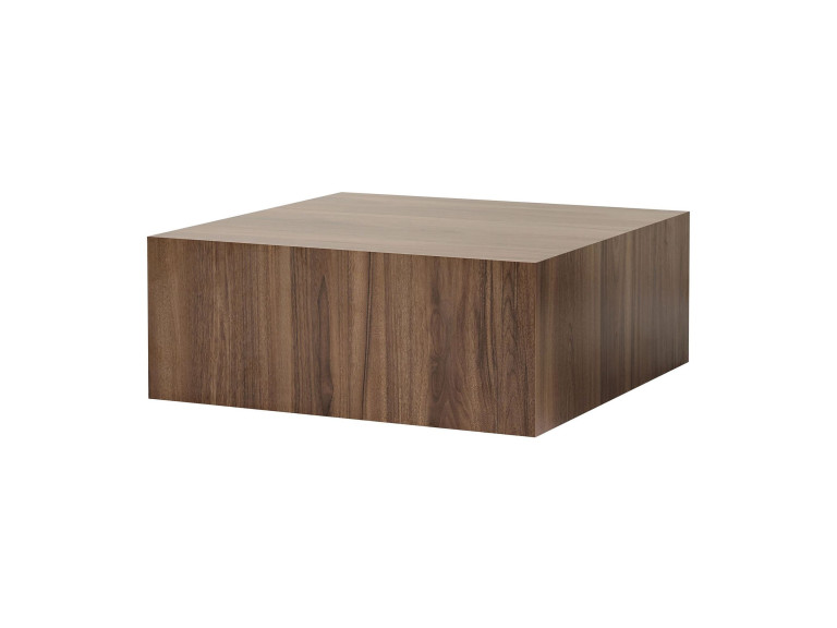 Mesa de centro em MDF "Prizma" - 90 x 90 x 35 cm - Nogueira